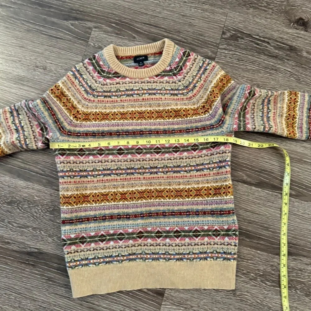 J. Crew Fair Isle sweater in lambswool blend